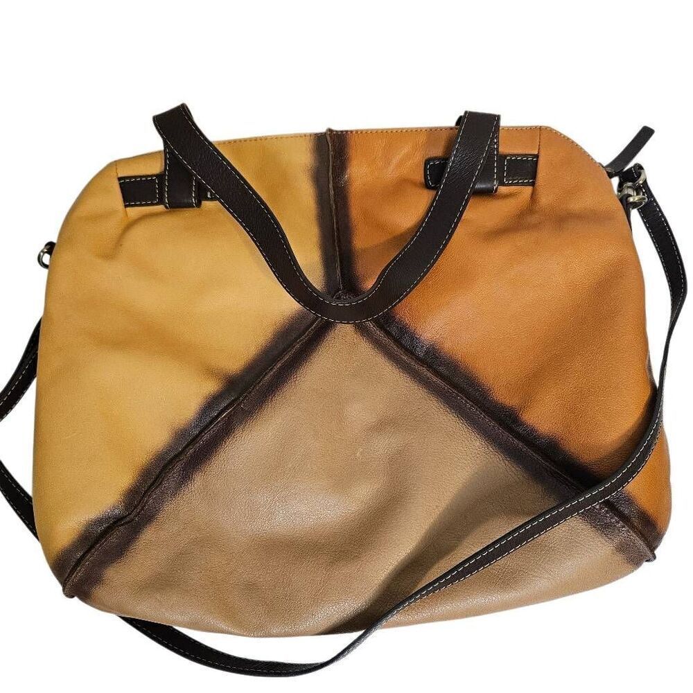 Gianni Conti leather large crossbody bag.